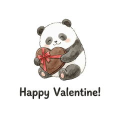 Fluffy Panda: Messages of Love