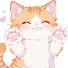 Fluffy Cat  Sticker