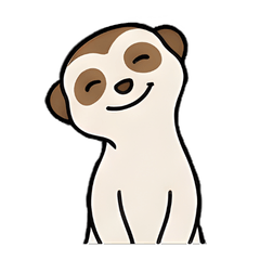 A simple meerkat sticker