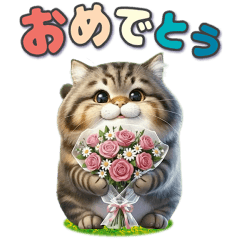 The daily life of a fluffy tabby cat