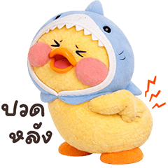 ❤️เป็ดแก้มตุ่ย หมวกฉลาม❤️