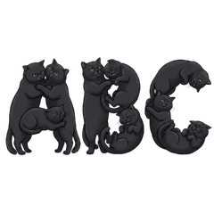 貓來貓去_字母版