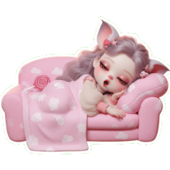 ほっこり可愛い生き物、満腹でおねむ