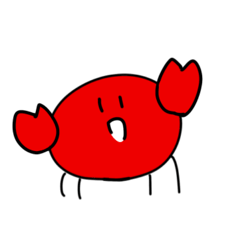 かにさん(かにではない)のスタンプ