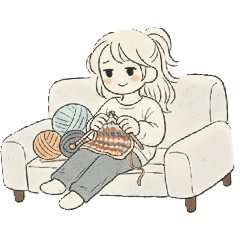 Cozy Knitting Stickers