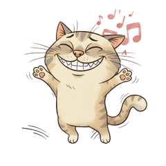 茶トラ猫の愛嬌スタンプ