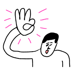 毎日使える文字なし凡人スタンプ