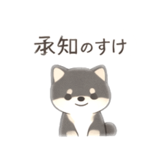Polite Siba Inu Stickers for Grown-Ups