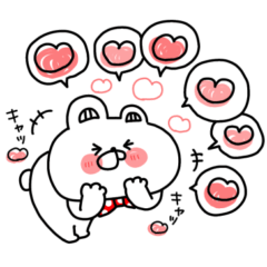 赤いくまちょん♡めっちゃ可愛い日常会話♡