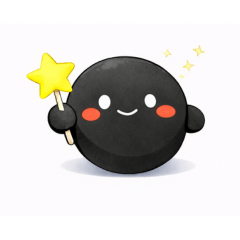 黒白キャラのスタンプ