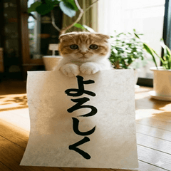 A pop out Real Scottish Fold greeting!