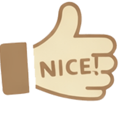 Stylish Hand Thumbs-Up Stickers