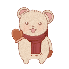 日常で使えるくまさんスタンプ！