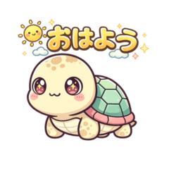Very Cute Turtle Daily Stickers