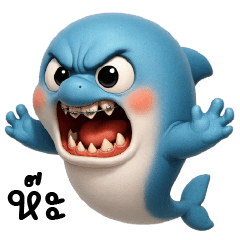 little dolphin anoyying