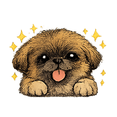 うちのペキニーズスタンプ