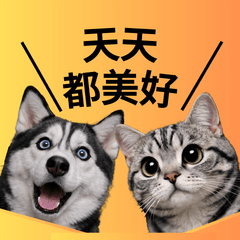 貓貓狗狗貼圖-常用 心情 ／ 情緒 表達 01