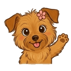 「オジャス」のゆるかわ犬スタンプ2