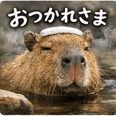Everyday Capybara Healing Stickers