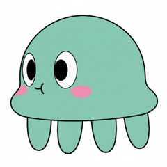 U-chan cute jellyfish  sticker 2