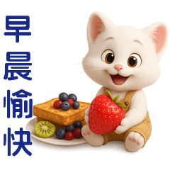 可愛白貓**實用日常短語*