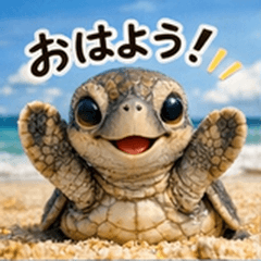Baby Sea Turtle Stickers for Friends