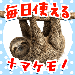 Easy to use! Realistic sloth stickers
