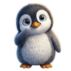 Super Fluffy Penguin: Realistic Life