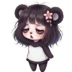cute Panda Girl 3