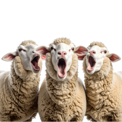 Fluffy Sheep Greetings