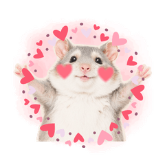 Healing Ham Omochi-kun's Daily Sticker