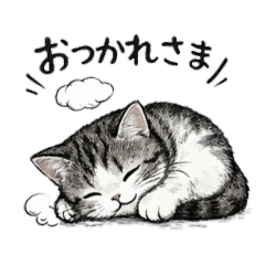 Cute Lazy Cat  Daily Stickers