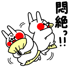 zenryoku usagi supporting a favorite