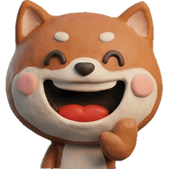 3D Brown Shiba Inu  25th