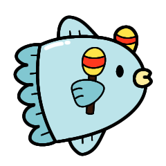 ゆるかわ海の生き物のダジャレスタンプ