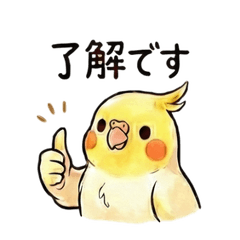 Polite Watercolor Cockatiel