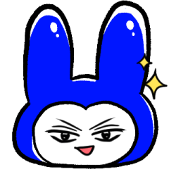 blue rabbit expression