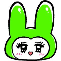 yellow-green rabbit expression