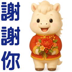 可愛白馬**日常實用貼圖**