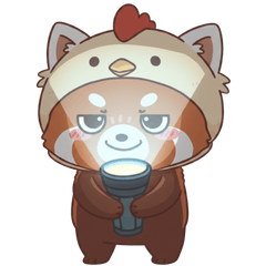 Red Panda Chicky Hoodie Life