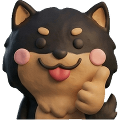 3D Black Shiba Inu  25th