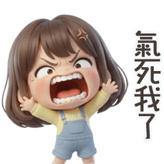 可愛小妹忍不住失態 – LINE貼圖 | LINE STORE
