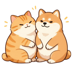 胖橘與胖柴｜相親相愛日常