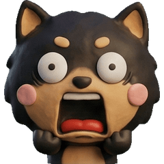 Moving 3D Black Shiba Inu  26th