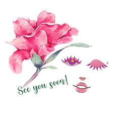 Graceful Floral Ribbons stickers