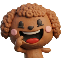 Moving 3D Brown Toy Poodle  26th