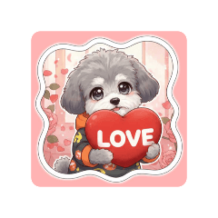 萌汪情人節浪漫告白