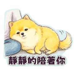 小黃博美/靜靜陪著你