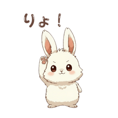 White Bunny Daily  Stickers 2