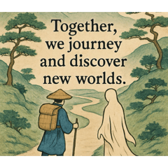 AI制作浮世絵風英語台詞付きスタンプ10